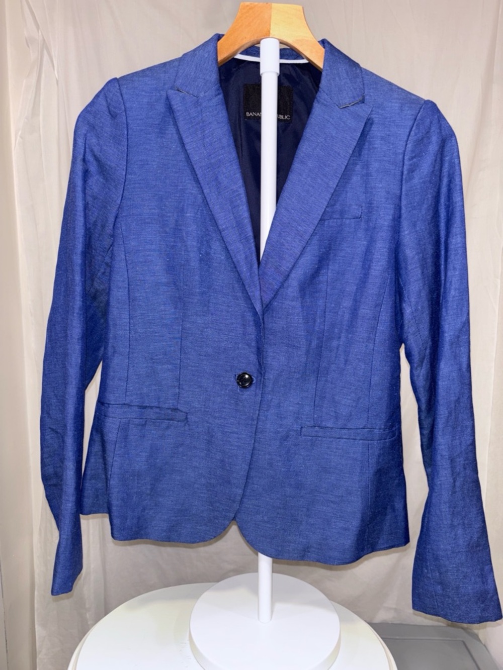 Banana Republic Women's Royal Blue Single-Button Blazer